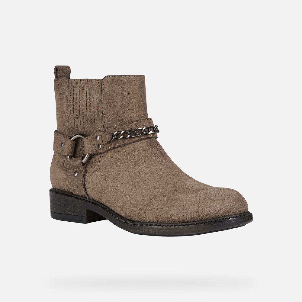 Geox Bayan Ankle Bot Koyu Bej Rengi - Catria - WZT-942573